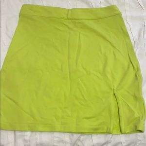 Neon mini skirt